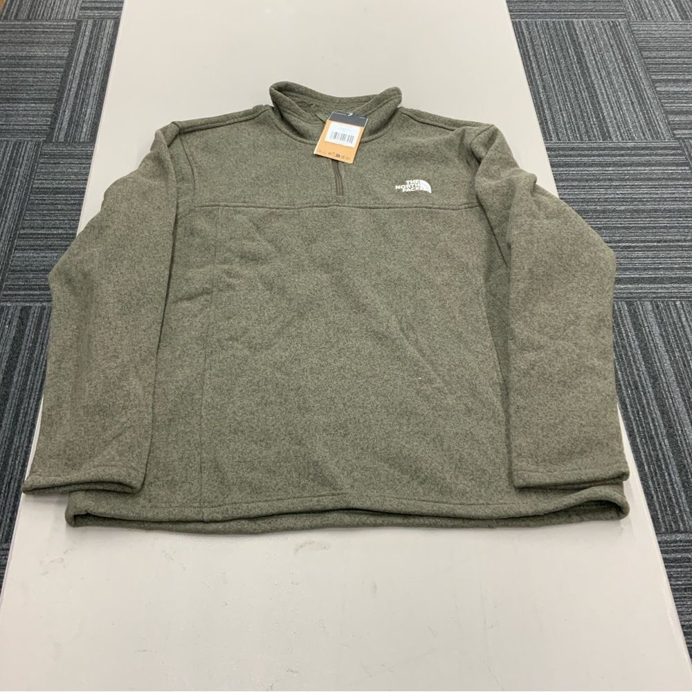 Men’s The North Face Tsillan 1/4 Zip Taupe Green XXL